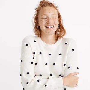 Madewell Brockton Bobble Sweater in Coziest Yarn